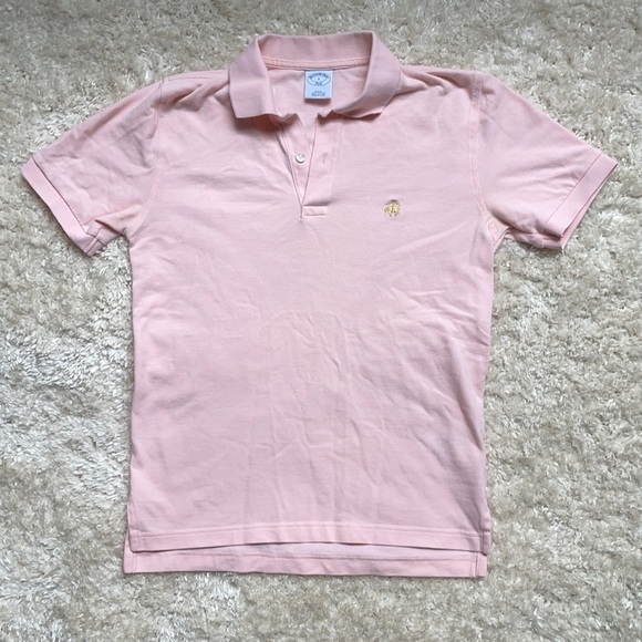 Brooks Brothers Small Slim Fit Pink Polo Shirt - Picture 2 of 12
